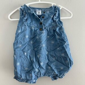 Carter's 3m denim Blue Sunburst Romper